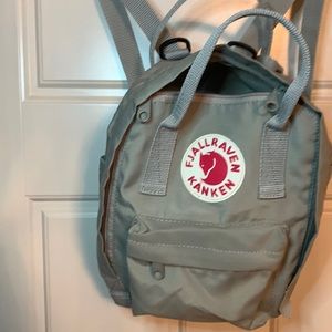 Fjallraven Kanken mini grey backpack
